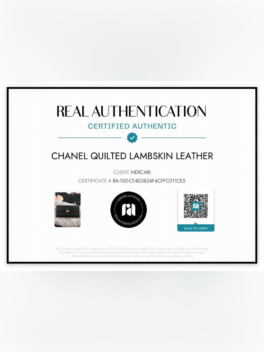 CHANEL Black Quilted Lambskin Leather Wallet - Picture 11 of 11